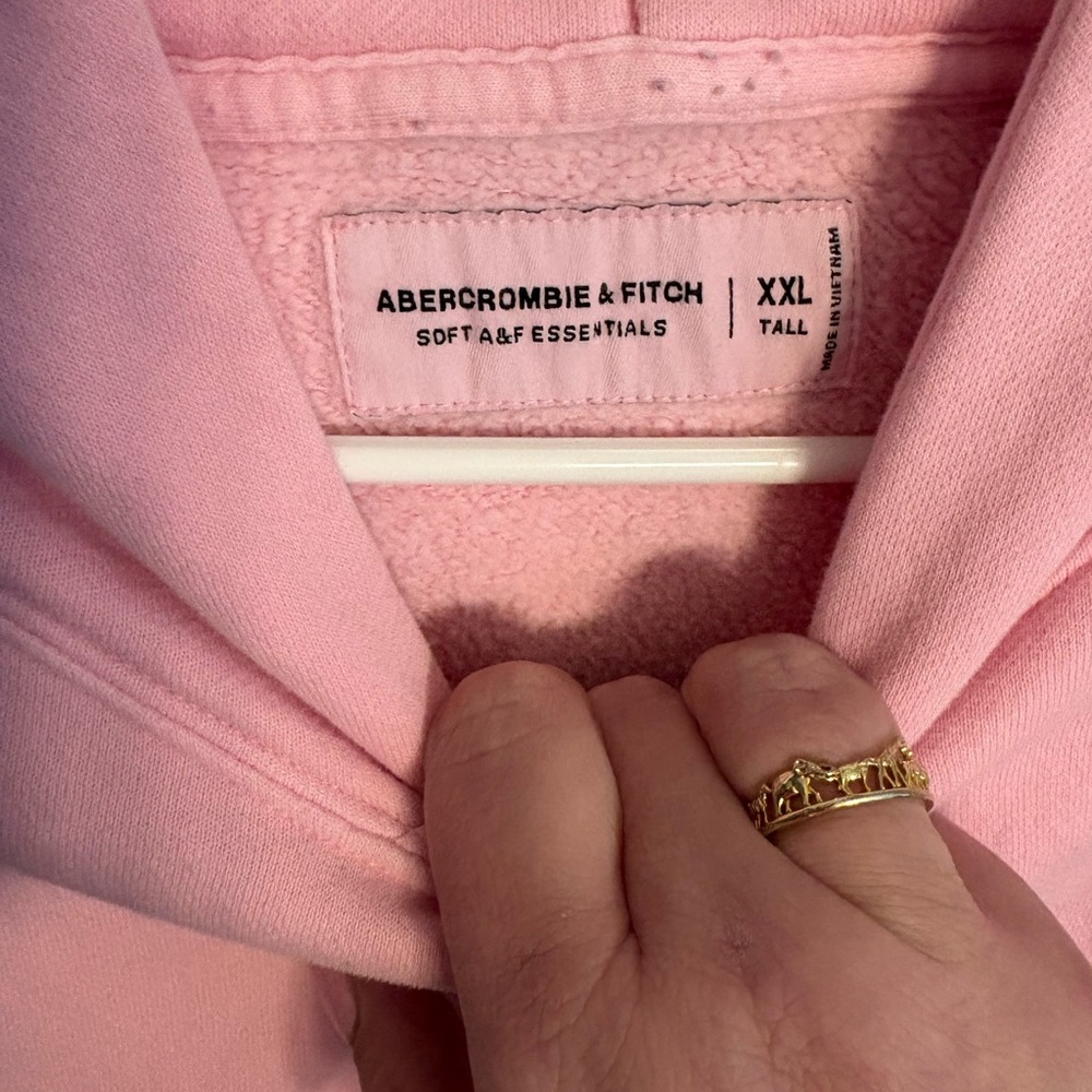 Abercrombie & Fitch Soft Pink Hoodie xxl tall - Picture 2 of 2
